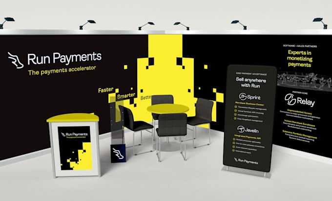 design a corporate poster, banner, or trade show graphic