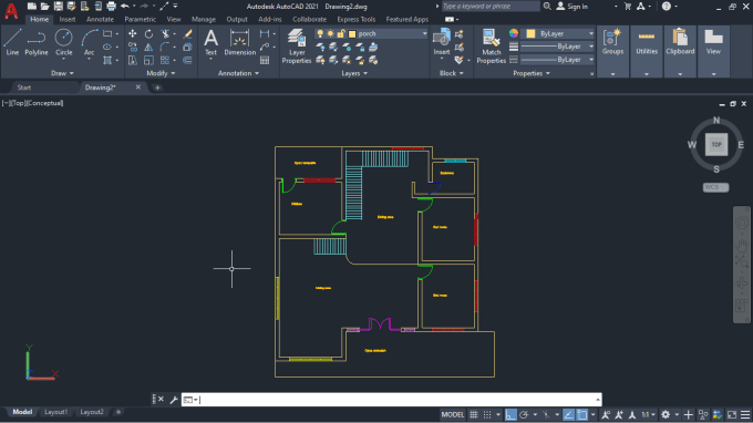 Draw 3d mechanical drawings in autocad and floor plans by ...
