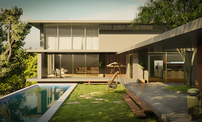 make a 3d model and rendering of your project