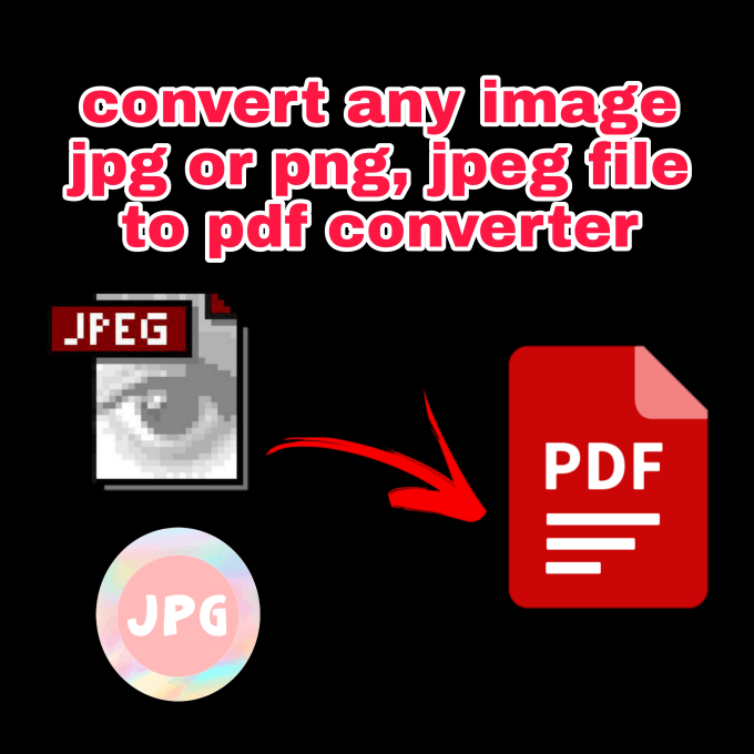 Do converter image to pdf, logo, vector, png, jpeg, to pdf by