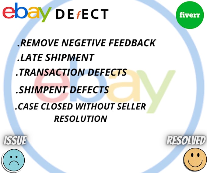 remove ebay defects and bad feedback