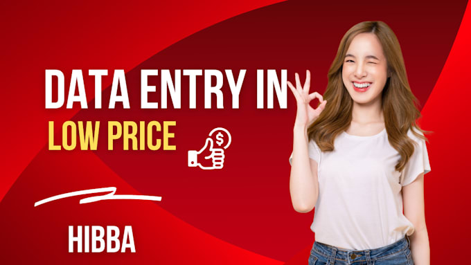 do data entry  in low price