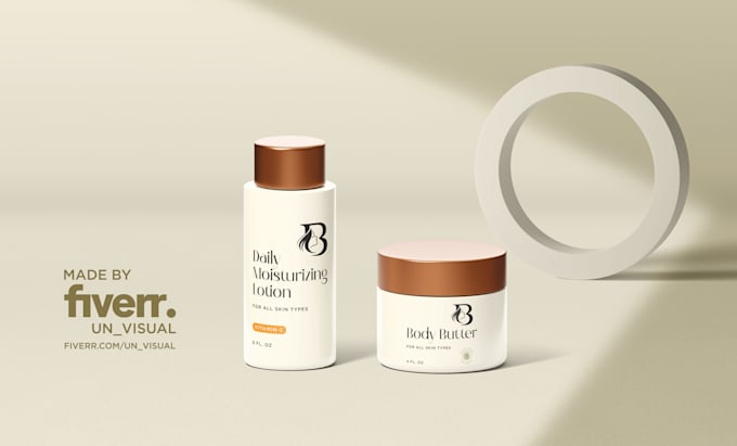 do cosmetic label design, product label design
