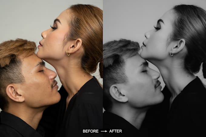 turn your photo into stunning black and white masterpiece