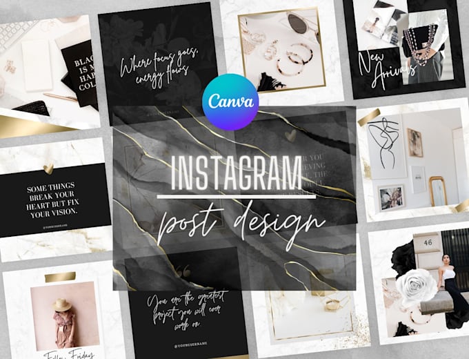 design unique instagram templates, canva templates, social media posts