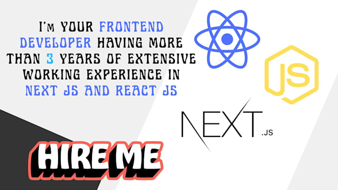be your frontend developer in next js and typescript