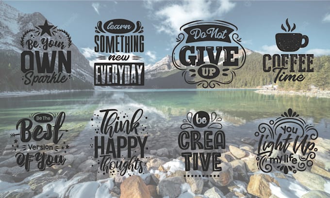 make cool typography for logo and t shirt design