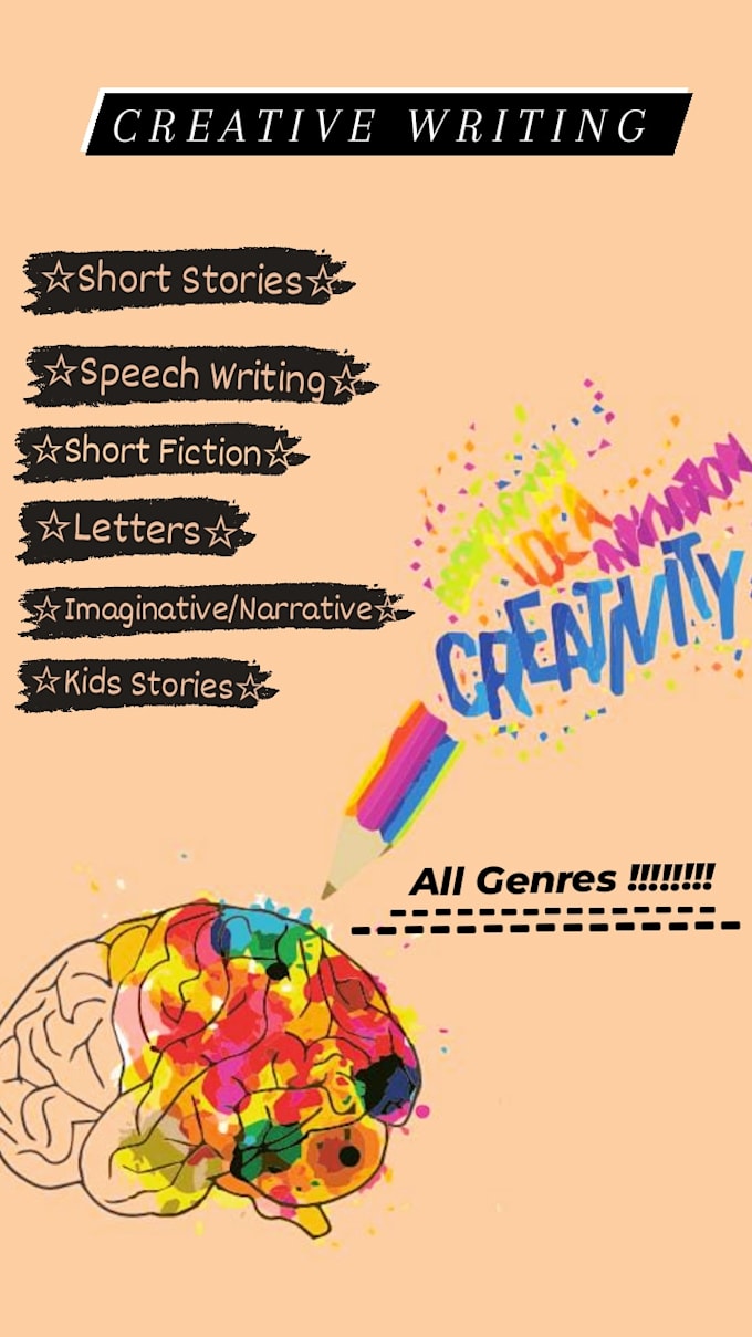 Write master piece of creative writing in less time by Saboor_fatima ...