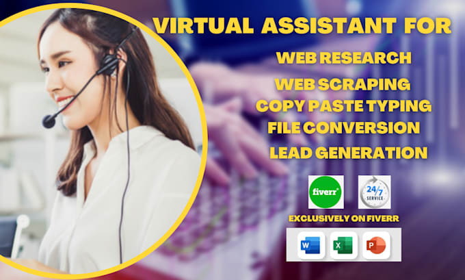 be your virtual assistant for data entry