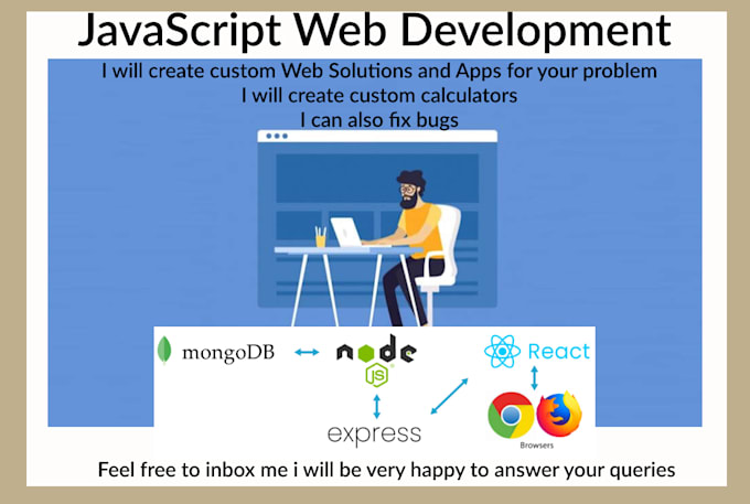 Do node js developement react express html css by Hasnainharyani | Fiverr