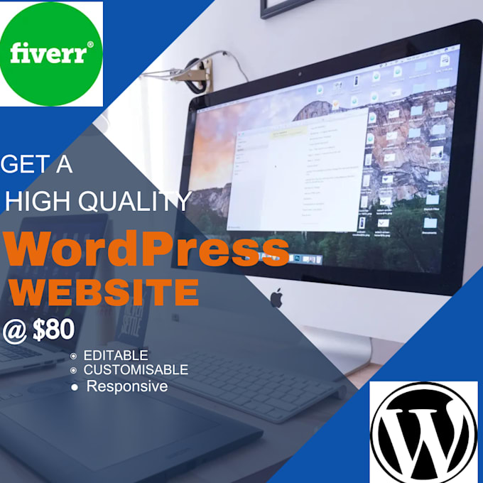 Design a creative and responsive wordpress website by Danielchigo1 | Fiverr