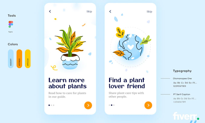 do onboarding screen or splash screen designs for mobile apps