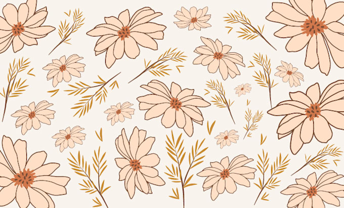 create luxury flower seamless vector pattern design