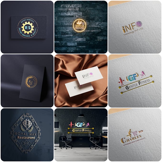 create a unique professional brand logo design