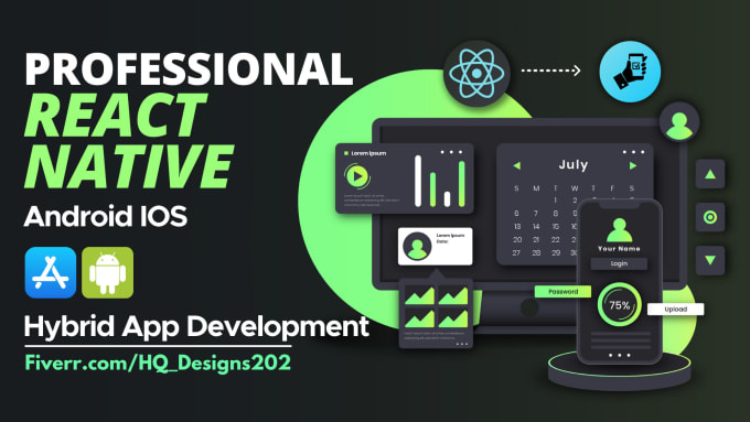 Be your professional react native app developer for android and ios by ...