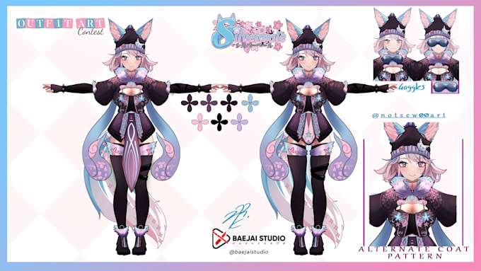 draw your vtuber model ready for live2d