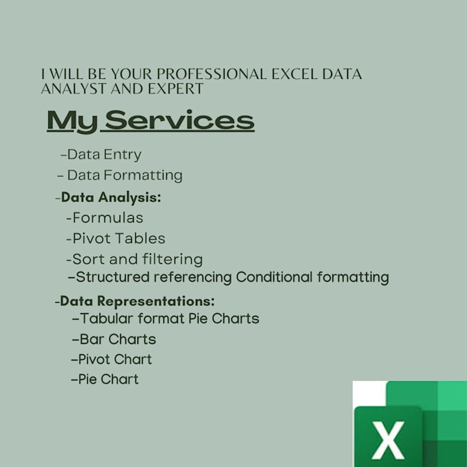 Be your professional excel data analyst and expert by Villival | Fiverr