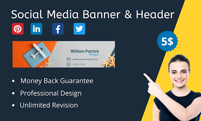 Design professional linkedin banner, for you by Ziaurrehman660 | Fiverr
