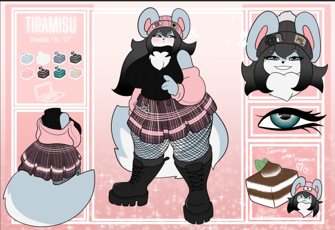 Make a reference sheet of your fursona or oc by Joahanhyo Fiverr