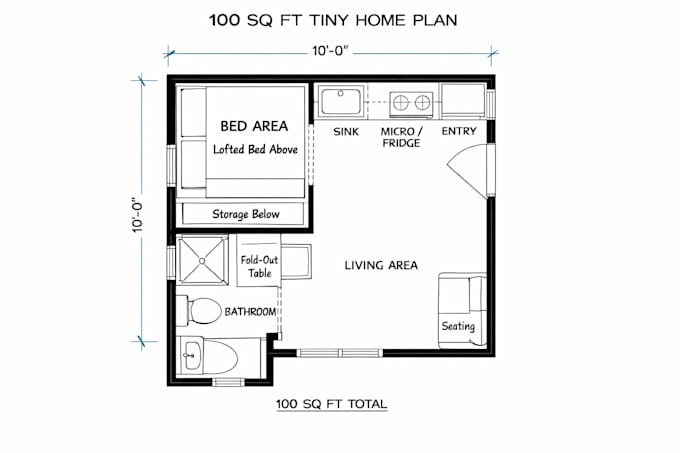 design tiny home and create architecture drawings