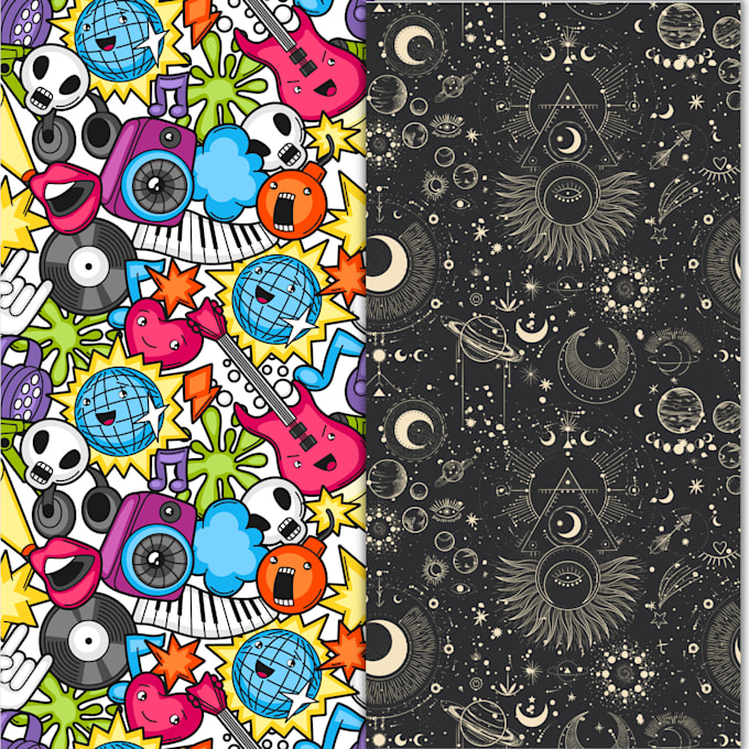 create vector seamless textile repeat pattern within 6 hours