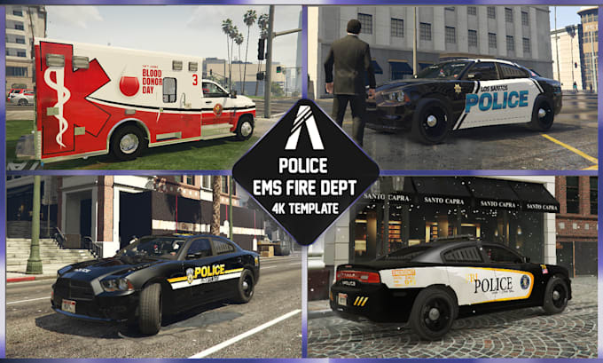 design custom livery of police, ems, cars of fivem
