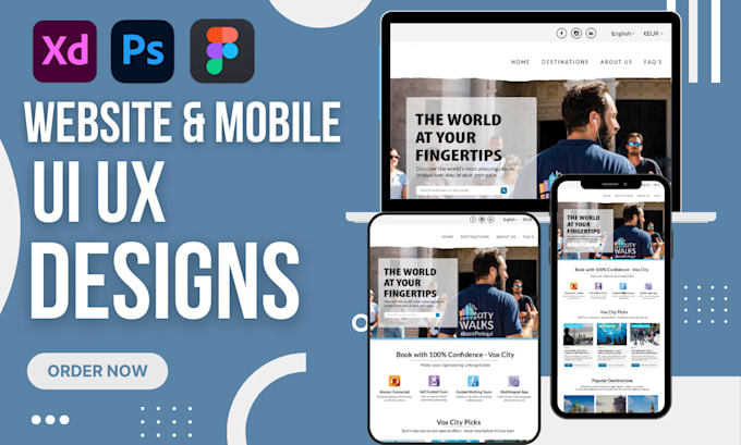 Professionally create ui ux design on figma and adobe xd by ...