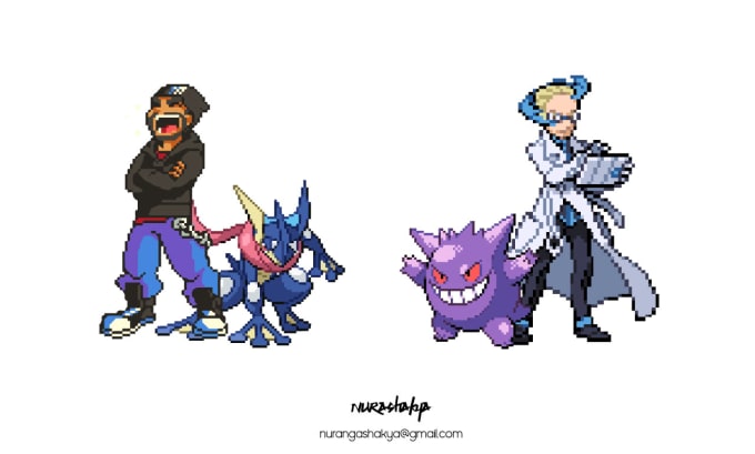 Draw you as a pok mon trainer by nurashakya fiverr