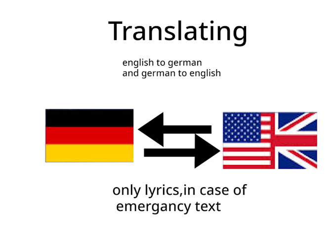 Do translate english lyrics to german and german to english by Jannes
