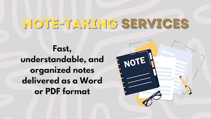 take notes from textbooks, files, audios, videos