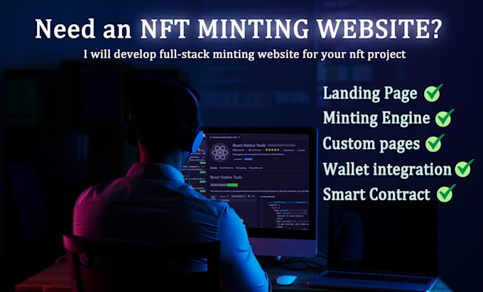 develop nft minting website, nft minting engine or dapp
