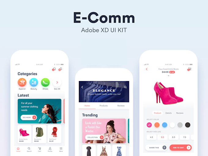 Do mobile app ui ux design wireframes mockup website design by ...