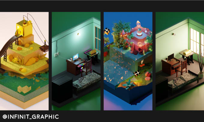 make realistic 3d commercial product animation and visualization in blender