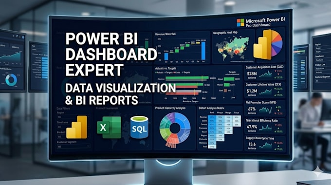 develop power bi dashboards, dax reports, and analytics solutions