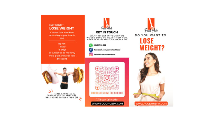 Design any type of brochure flyer or leaflet through canva by