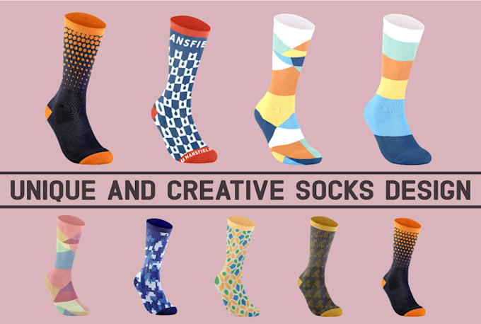create beautiful socks design
