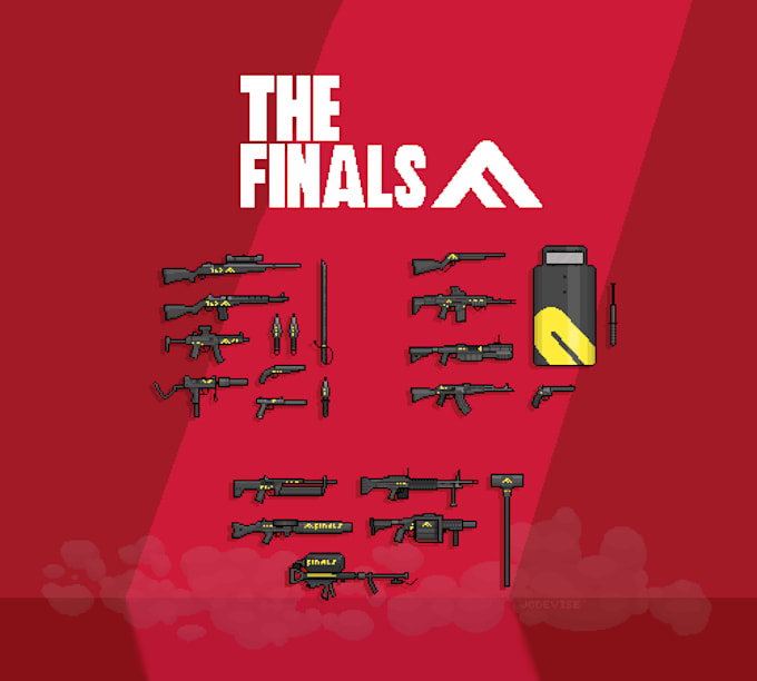 make pixel art guns weapons assets