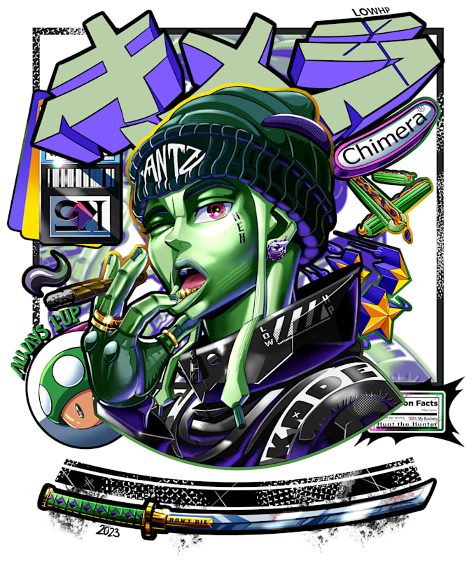 design a super cool graphic for your clothing brand