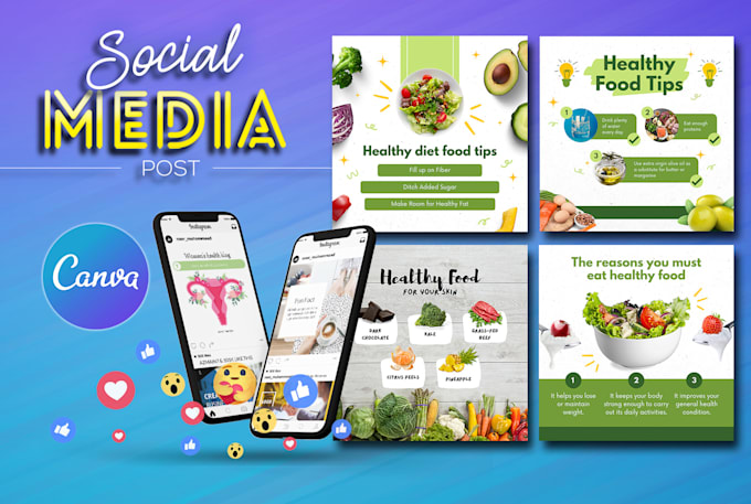 Create any social media design using canva by Azmain7 | Fiverr