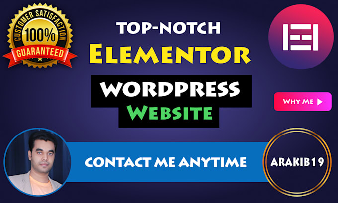 design a modern wordpress website using elementor pro