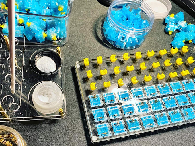 Lube and film 70 switches with your choice of lube and bag lube your