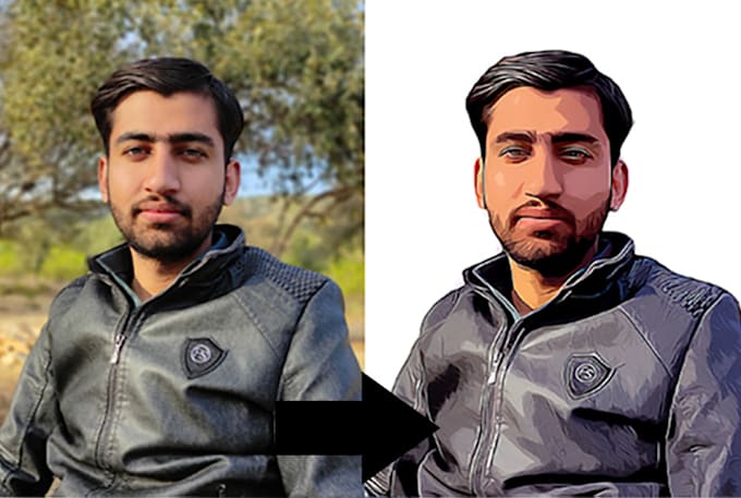 Convert any image to vector image using photoshop by Umairhamza12 | Fiverr