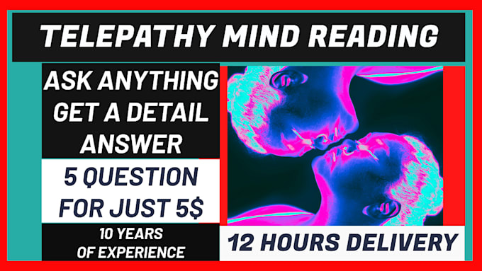 do telepathy mind reading in 12 hours