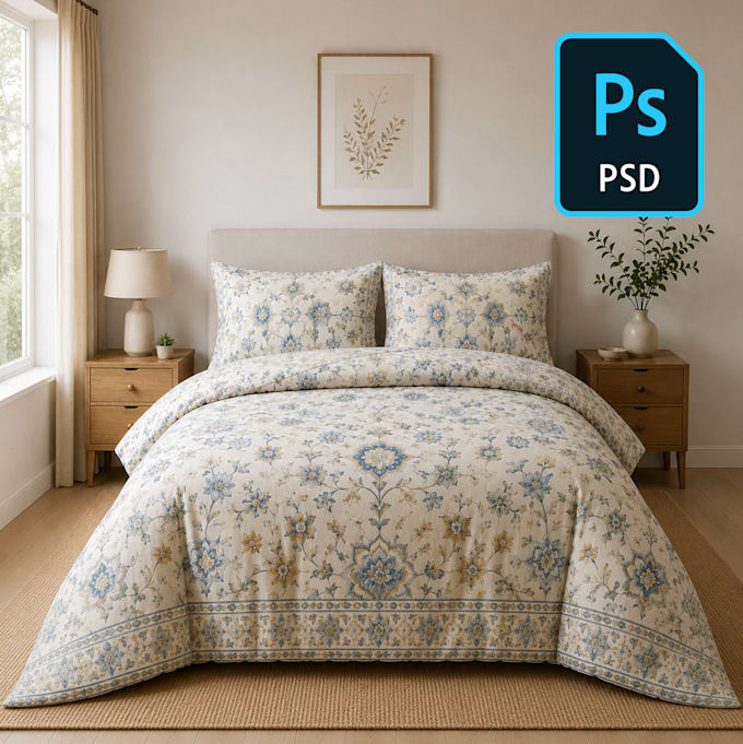 create a bedding mockup for you