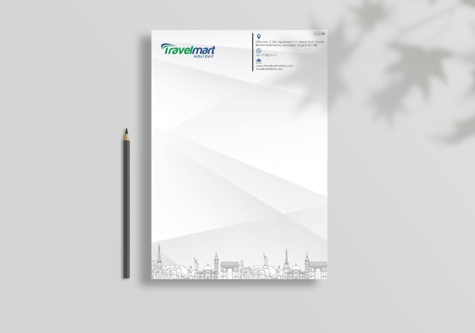 Professional letterhead top
