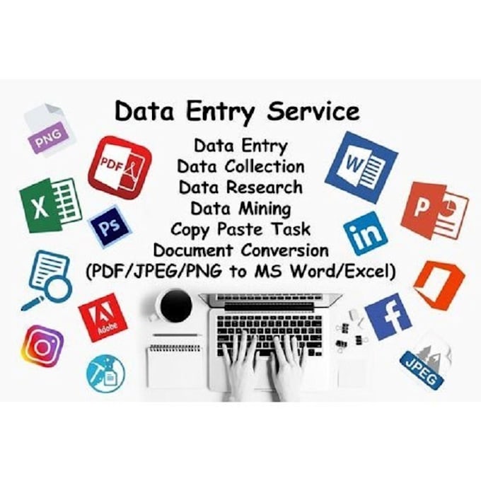 excel data entry, copypaste, and any type of data entry
