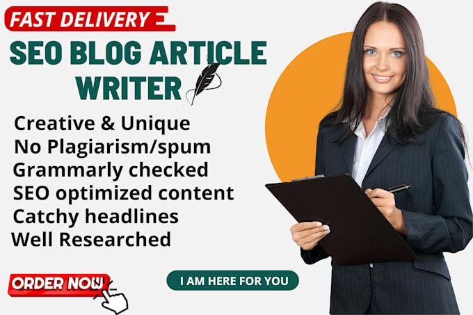 be your creative SEO blog post and article content writer