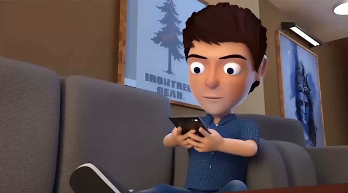 do 3d character animation, 3d cartoon animation, 3d music video