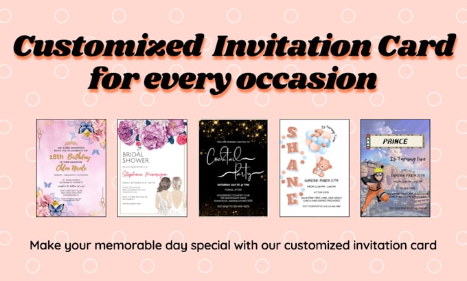 design your invitation card for any occasion