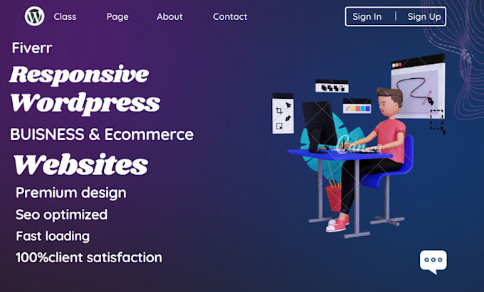 do wordpress website design or business wordpress website